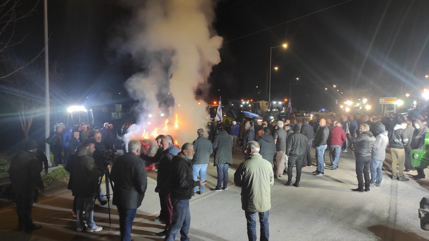 Με τον δήμαρχο Ελασσόνας Ν. Γάτσα συναντήθηκαν οι αγρότες από το μπλόκο Μ. Ελευθεροχωρίου
